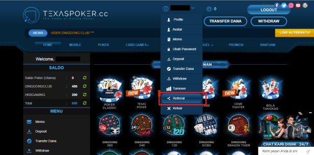 Referral Situs Poker Online Terpercaya TexaspokerCC